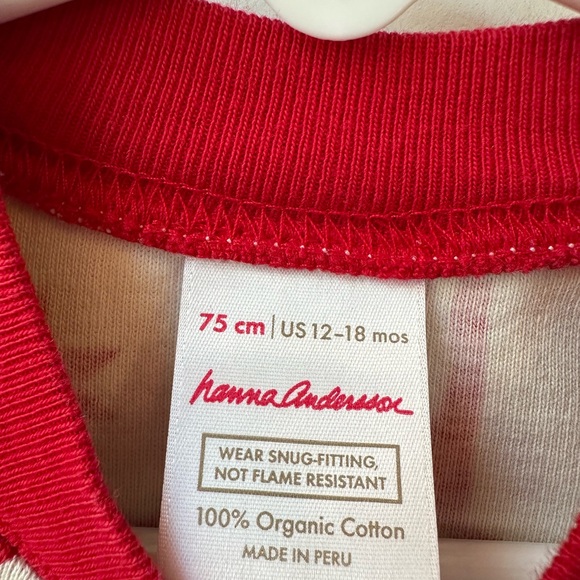 Hanna Andersson Baby Holiday Zip Sleeper Dear Deer (Size 75/12-18 Months) - Picture 4 of 4